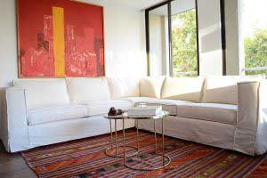 sofaonline - sofa modular a medida Candelaria con tela nature blanco