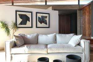 sofaonline - sofa a medida Florencia con tela de lino caribe hueso