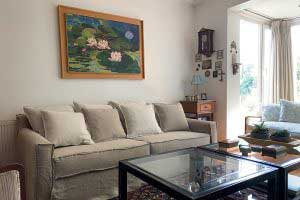 sofaonline - sofa a medida Margarita con tela de lino