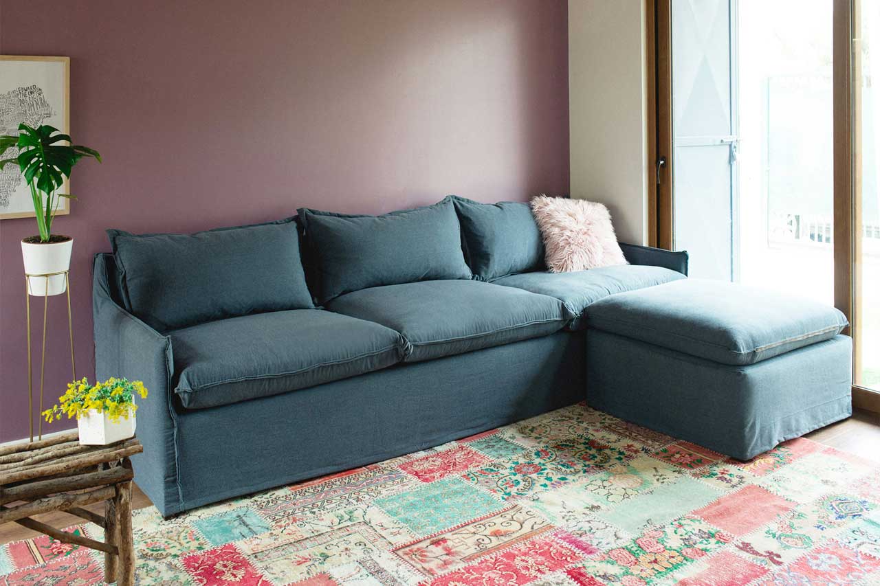 sofaonline - foto de sofa modular a medida en casa de cliente