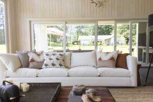 sofaonline - sofa modular a medida elvira con tela de lino color hueso