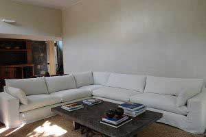 sofaonline - sofa modular a medida Elvira con tela de lino color hueso