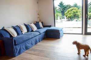 sofaonline - sofa modular a medida con puf independiente Ana y tela Jessie 30