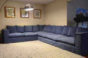 sofaonline - sofa modular a medida Luisa con tela Piedad azul