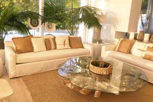 sofaonline - sofa a medida Juana con tela de lino blanco