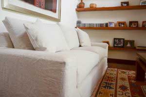 sofaonline - sofa a medida Juana con tela de lino caribe hueso