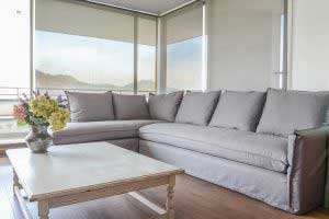 sofaonline - sofa modular a medida Emilia con tela Linopoly gris