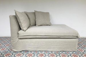 sofa a medida - chaise lounge - paz- con funda